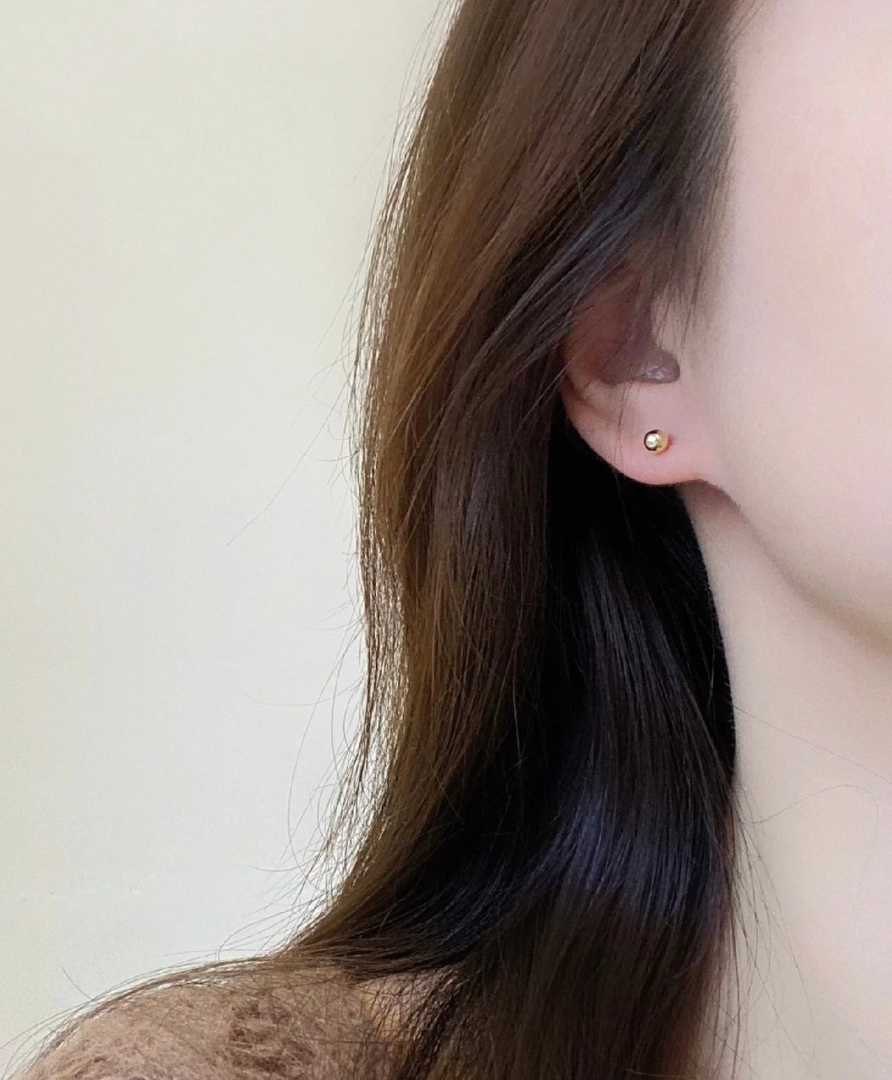 Modern Minimalist Gold Pearl Stud Earrings – 14K Gold & Sterling Silver Design | Gift for her | two wearing ways