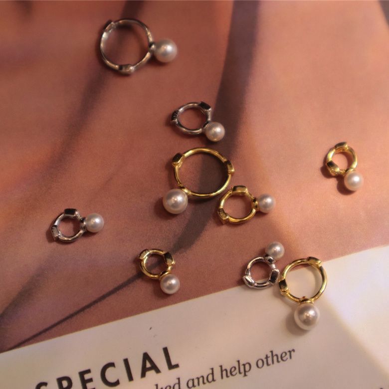 Ultra Mini Pearl Ear Studs & Hoops – Comfortable, Dainty, and Perfect for Everyday Wear